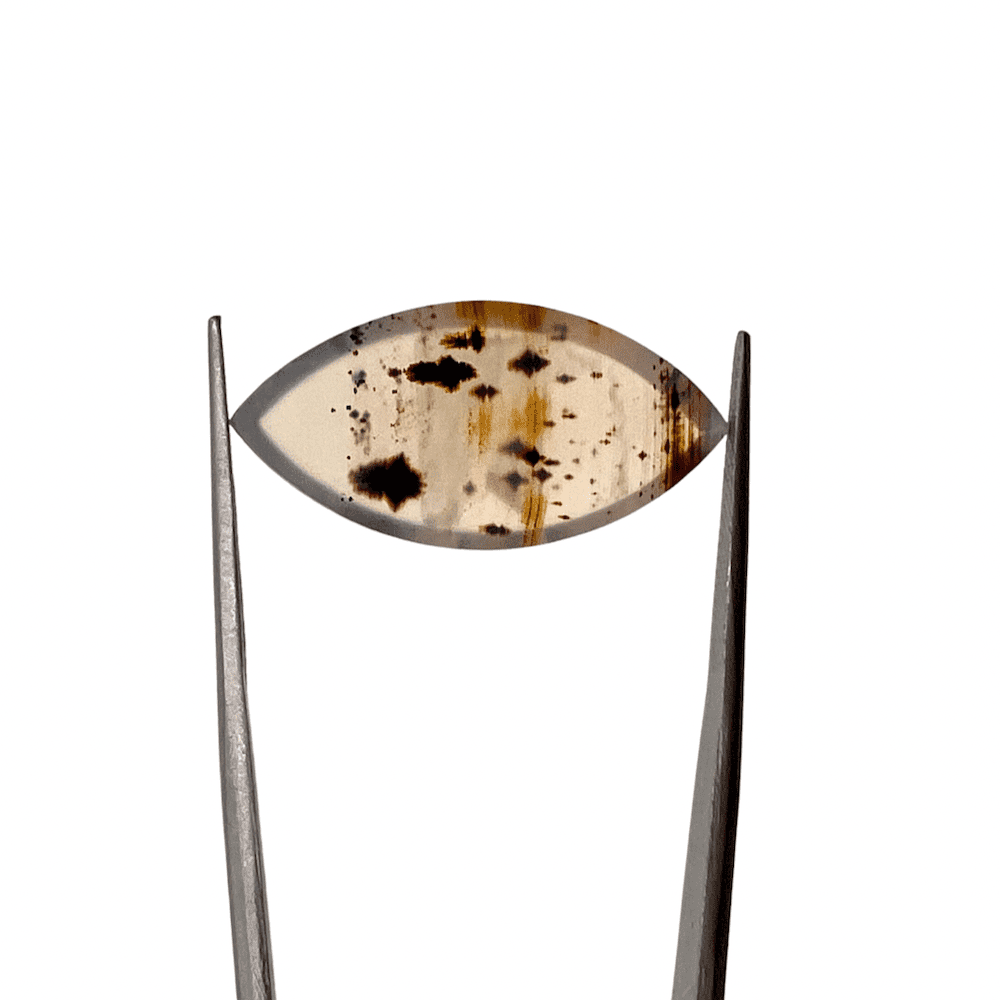 Montana Agate Marquise Cabochon Approx 30 x 15mm