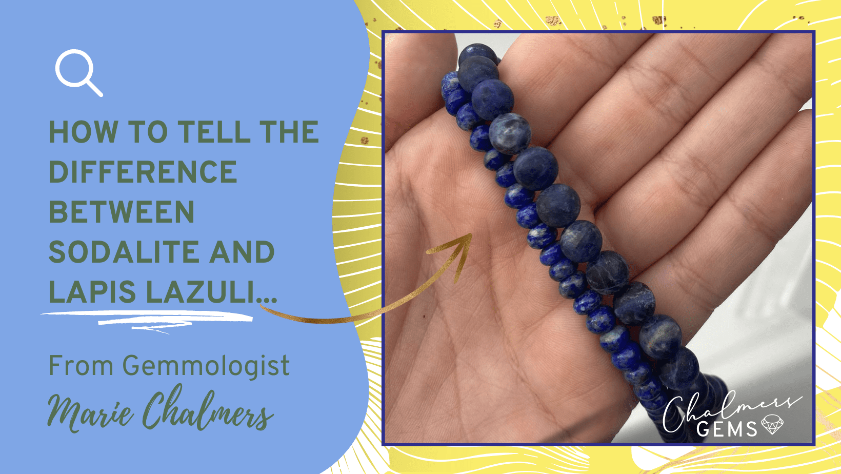 How to tell the difference between Sodalite and Lapis Lazuli...