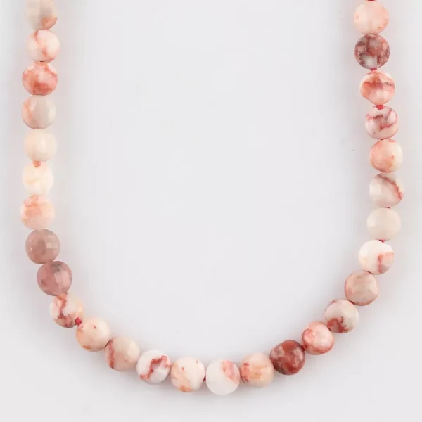Red Wave Jasper Micro Faceted Coin Beads Approx 4mm 32cm Strand - Image 2