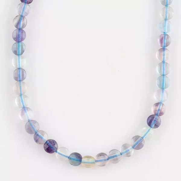 Multi Fluorite Micro Faceted Coin Beads Approx 4mm 32cm Strand - Image 2