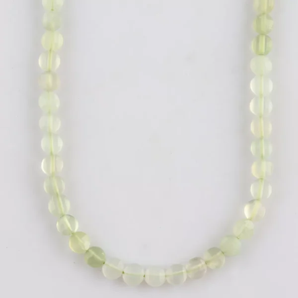 Prehnite Micro Faceted Coin Beads Approx 4mm 32cm Strand - Image 2