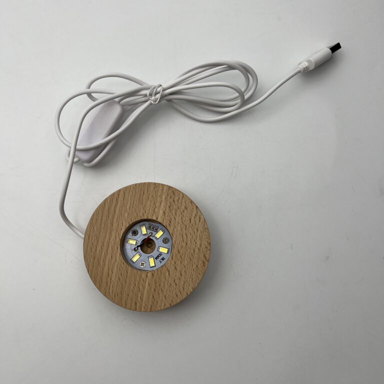 Medium Round LED Light With USB Connector 8cm - Image 2