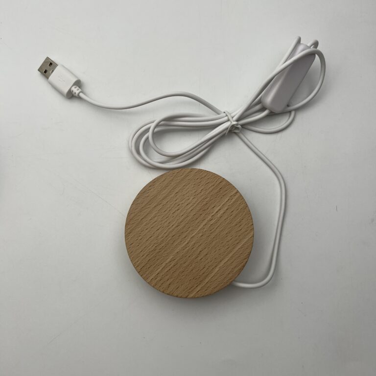 Medium Round LED Light With USB Connector 8cm - Image 3