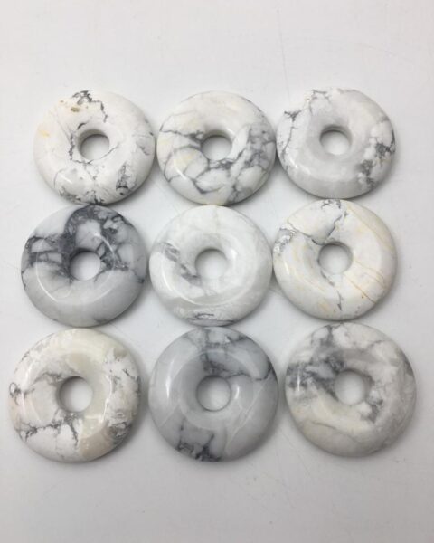 Howlite Approx 30mm Donut