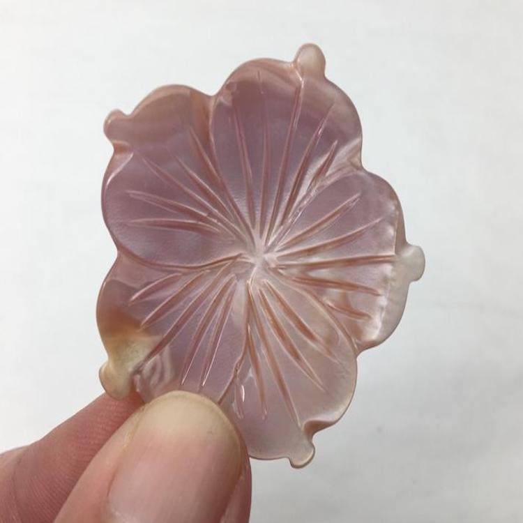 Carved Shell Flower Undrilled Approx 2 - 5cm - Image 3