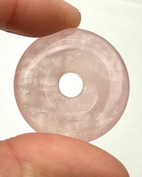 Rose Quartz 30mm Donut