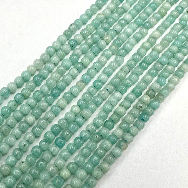Amazonite PREMIUM Smooth Rounds Approx 2mm 38cm Strand
