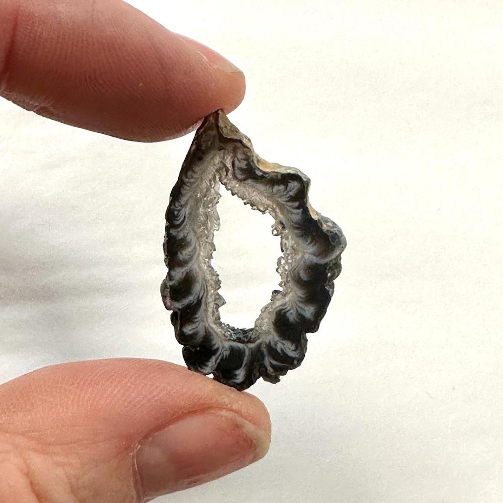 Agate Druzy Slice Approx 2 - 3.5cm 2pcs