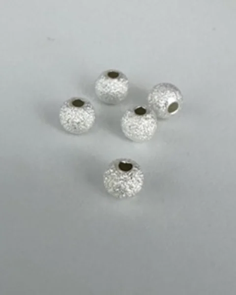 Silver Stardust Spacer Beads Approx 4mm 50pc Pack
