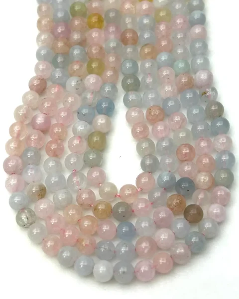 Multi Beryl Smooth Rounds 4mm 38cm Strand
