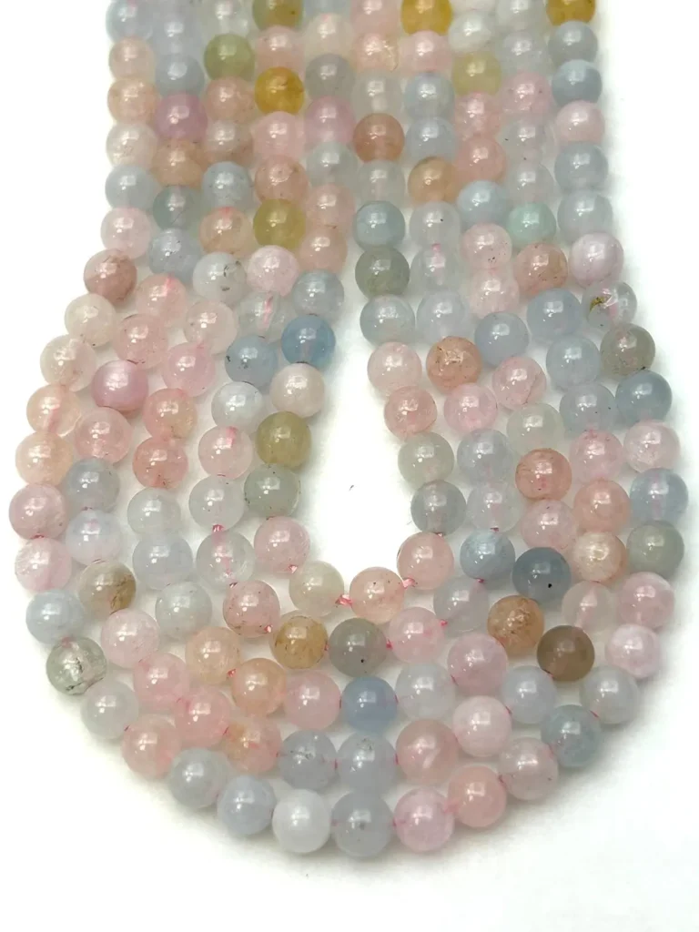 Multi Beryl Smooth Rounds 4mm 38cm Strand