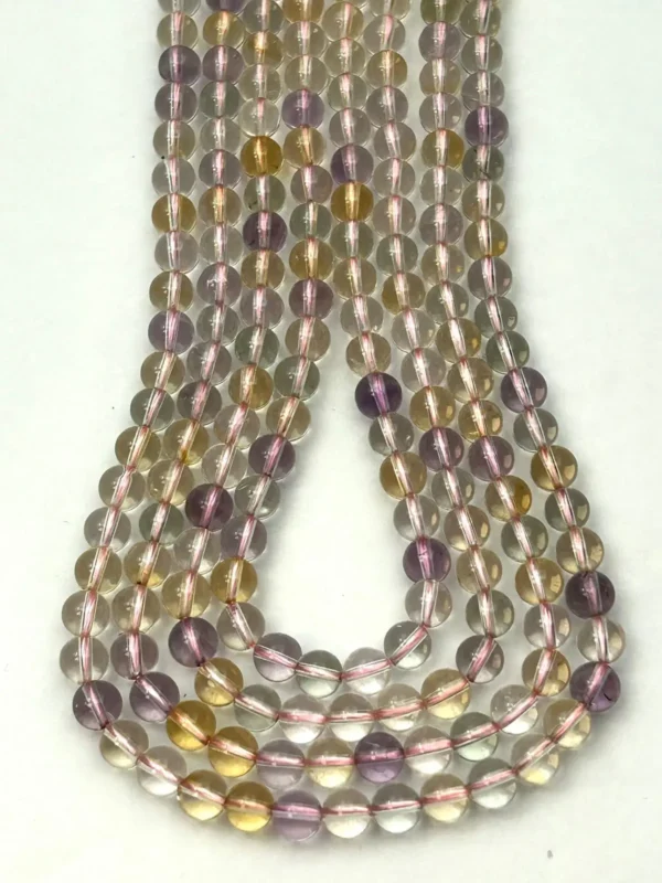 Multi Quartz Smooth Rounds 6mm 38cm Strand