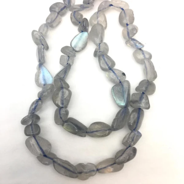 Labradorite Nugget Beads Approx 5 - 8mm 38cm Strand