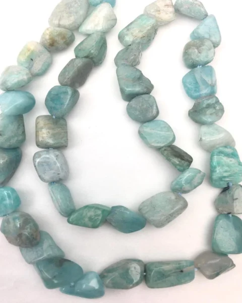Amazonite Nugget Beads Approx 6 - 8mm 38cm Strand