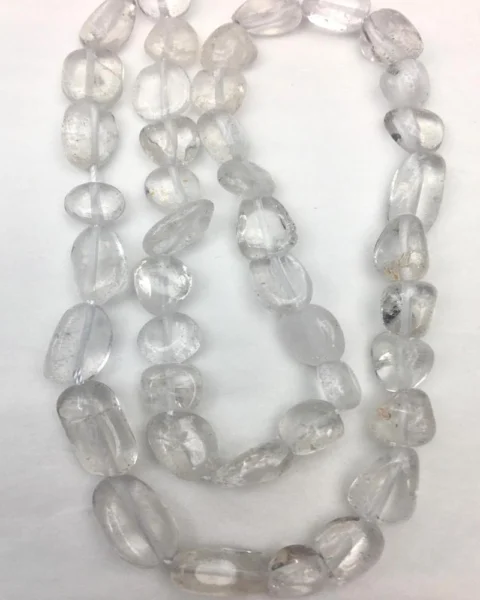 Quartz Crystal Nugget Beads Approx 5 - 8mm 38cm Strand