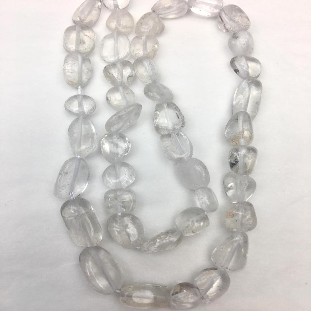 Quartz Crystal Nugget Beads Approx 5 - 8mm 38cm Strand