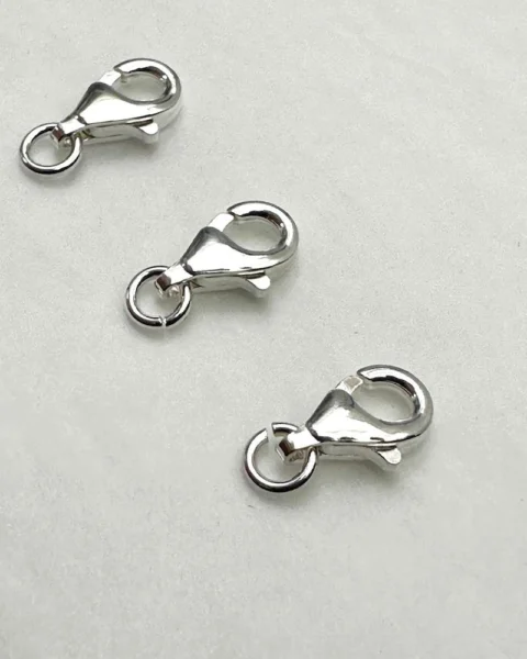Sterling Silver Lobster Clasp Approx 12 x 6mm 3pcs