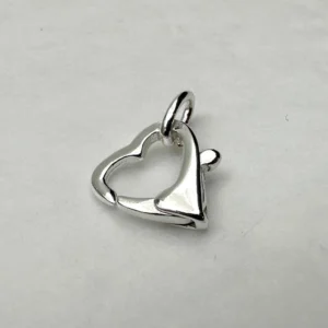 Sterling Silver Heart Lobster Clasp Approx 13 x 10mm 1pc
