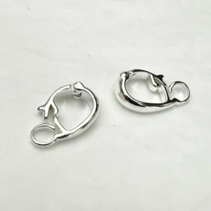 Sterling Silver Plain Clip Openable Bail 5.5 x 13.5mm 2 Piece Pack