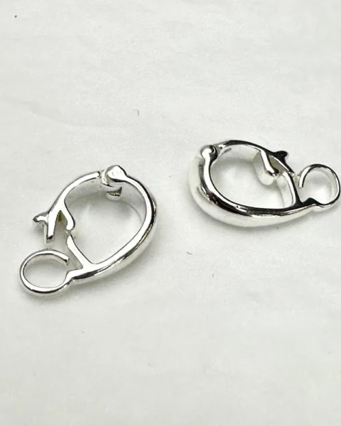 Sterling Silver Plain Clip Openable Bail 5.5 x 13.5mm 2 Piece Pack