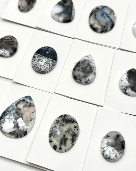 Dendritic Agate Mixed Shape Cabochon Approx 20 - 25mm 1pc