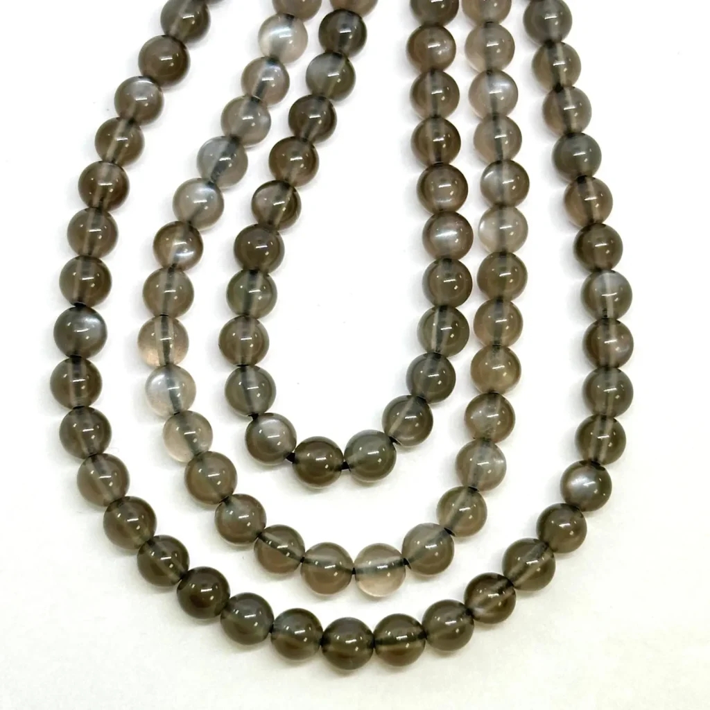 Black Moonstone Smooth Round Beads Approx 4mm 38cm Strand