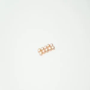 Freshwater Cultured Pink Button Pearl Approx 3.5 - 4mm Half Drilled 5 Pairs