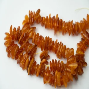 Baltic Amber Chunky Chip Strand Approx 10 x 4mm Approx 40cm Strand