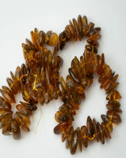 Baltic Amber Chip Strand Approx 10 x 2mm Approx 40cm Strand