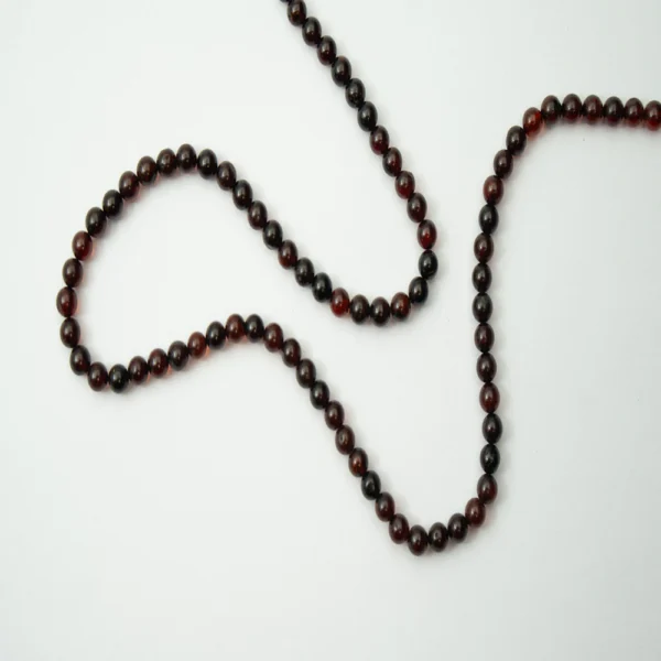 Baltic Amber Cherry Round 4mm Approx 40cm Strand
