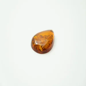 Baltic Amber Cognac Pear Shape Cabochon Approx 30 x 25mm