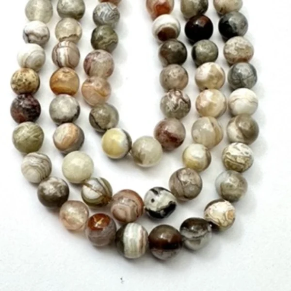Laguna Agate Smooth Round Approx 6mm Beads Approx 38cm Strand - Image 4
