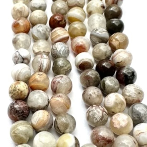 Laguna Agate Smooth Round Approx 6mm Beads Approx 38cm Strand - Image 3