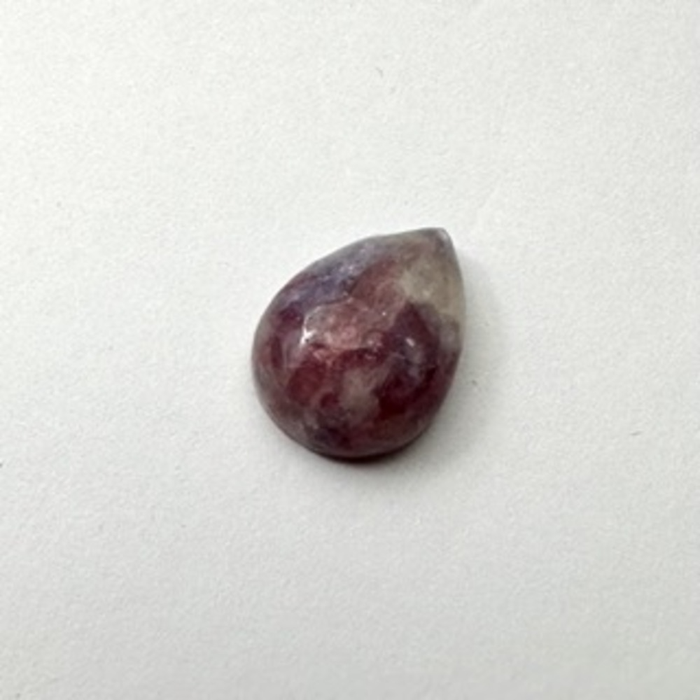 Plum Blossom Tourmaline Pear Shape Cabochon Approx 12 x 16mm 2pcs - Image 4