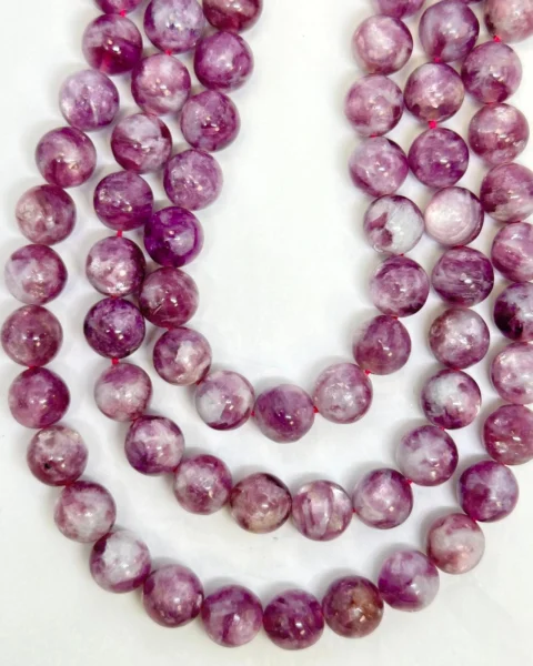 Lepidolite Smooth Round Beads Approx 8mm 38cm Strand