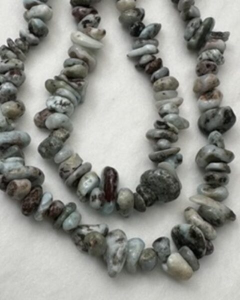 Larimar Chips Approx 5 - 8mm Approx 40cm Strand