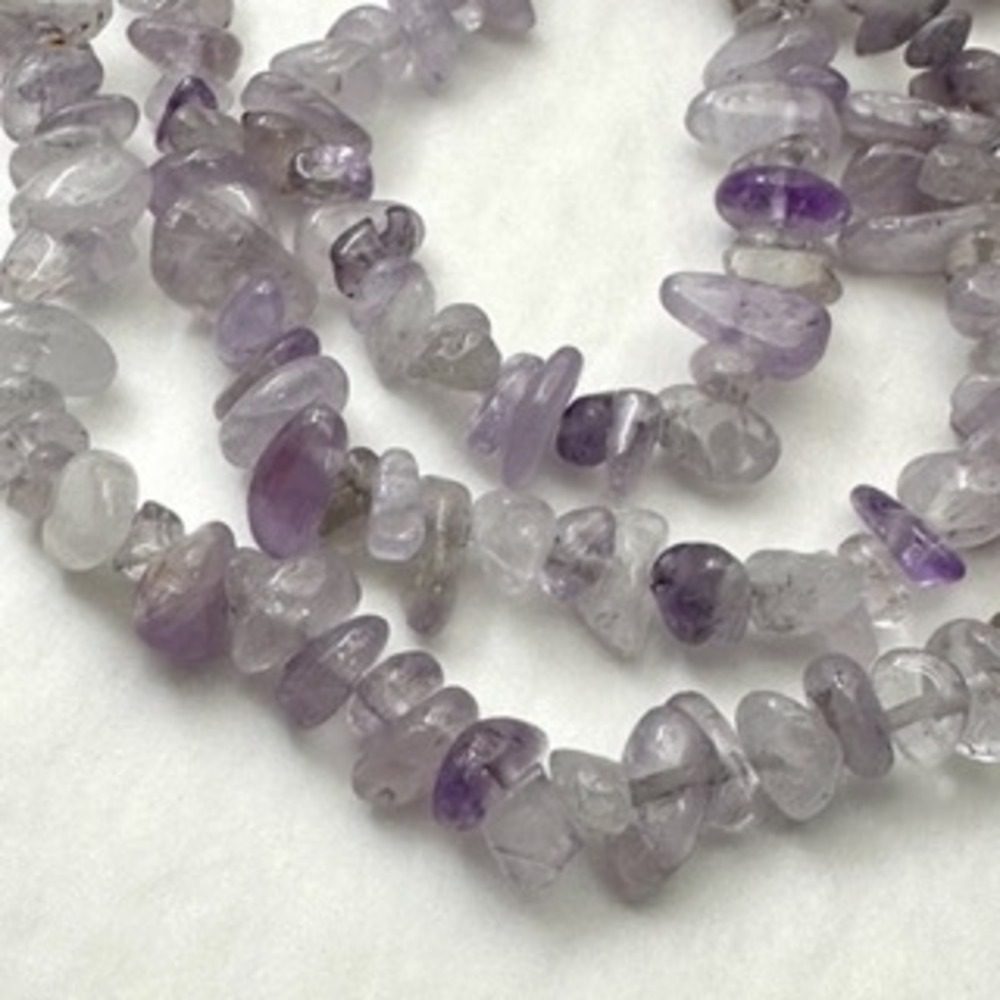 Lavender Amethyst Chips Approx 5 - 8mm Approx 78cm Strand - Image 3