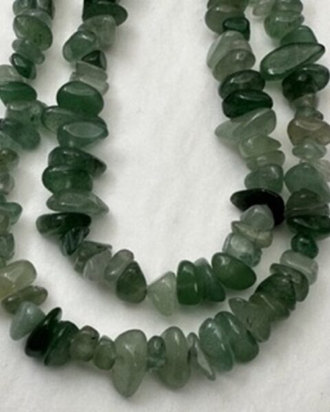 Green Aventurine Chips Approx 5 x 8mm Approx 78cm Strand