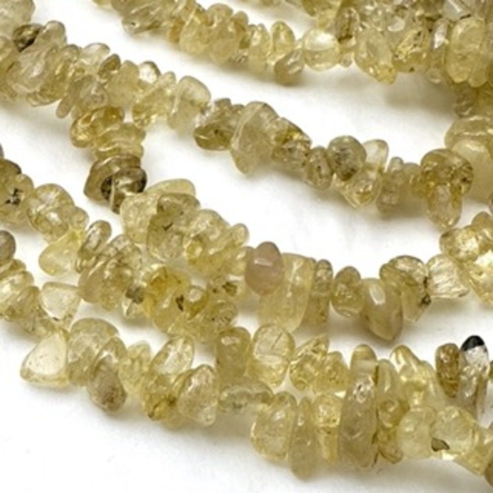 Golden Rutilated Quartz Chips Approx 5 x 8mm Approx 78cm Strand - Image 3