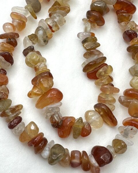 Carnelian Chips Approx 5 x 8mm Approx 78cm Strand