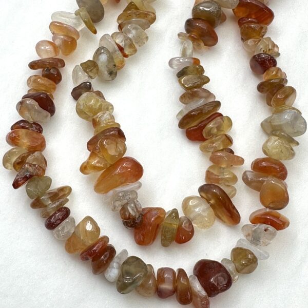 Carnelian Chips Approx 5 x 8mm Approx 78cm Strand