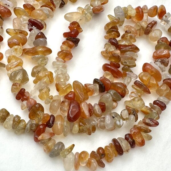 Carnelian Chips Approx 5 x 8mm Approx 78cm Strand - Image 2