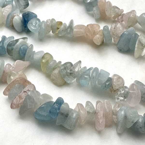 Multi Beryl Chips Approx 5 x 8mm Approx 78cm Strand - Image 3