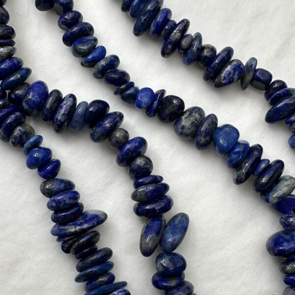 Lapis Lazuli Chips Approx 5 x 8mm Approx 78cm Strand - Image 2
