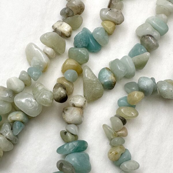 Amazonite Chips Approx 5 x 8mm Approx 78cm Strand - Image 2