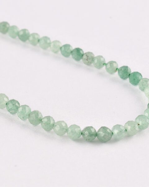 Green Aventurine Faceted Round Approx 4mm Beads Approx 38 cm Strand