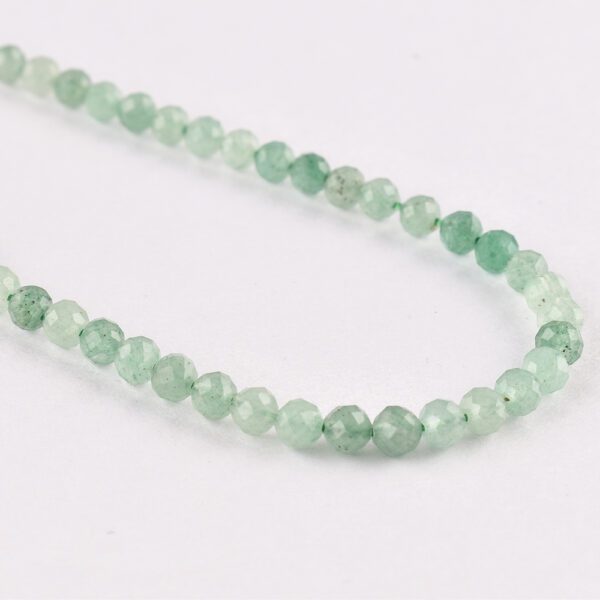 Green Aventurine Faceted Round Approx 4mm Beads Approx 38 cm Strand
