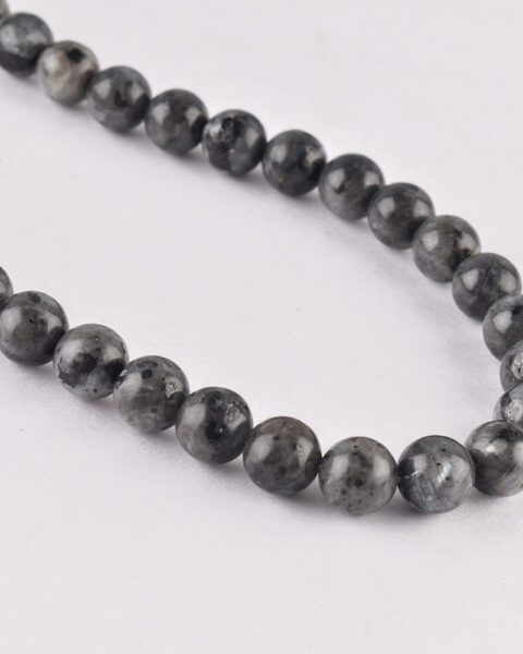 Larvikite Smooth Round Approx 6mm 38 cm Strand