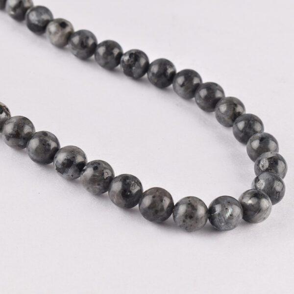 Larvikite Smooth Round Approx 10mm 38 cm Strand
