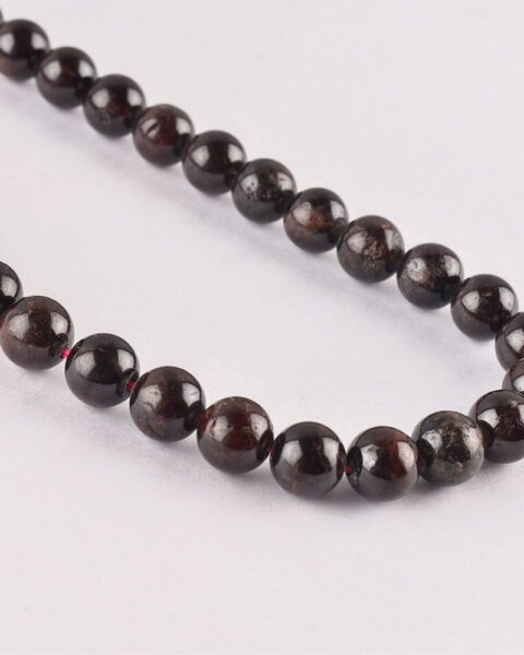 Garnet Smooth Round Approx 8mm 38 cm Strand